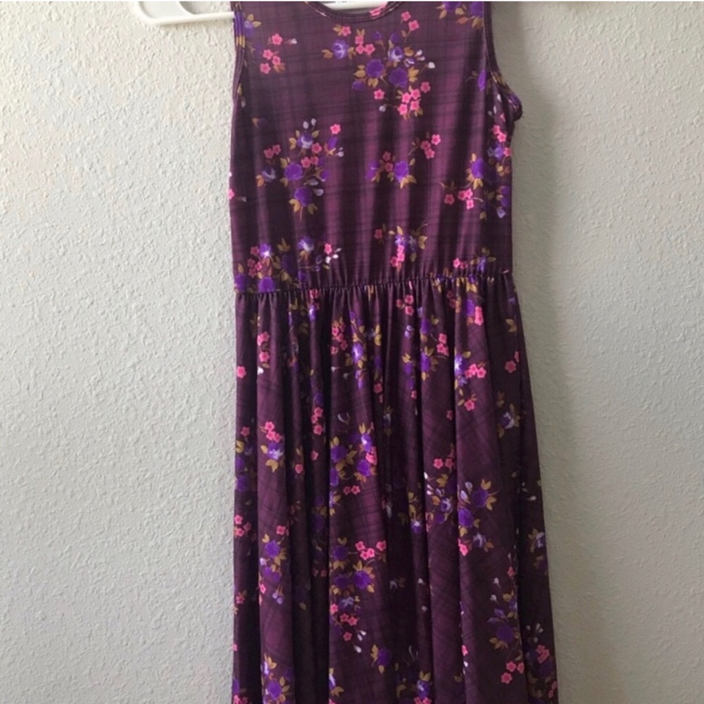 Girls' Purple Floral Sleeveless Dress NWOT Size 8/10